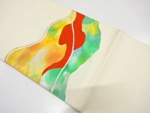 アンティーク　霞模様織り出し名古屋帯（着用可）